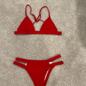 Bikini TOP, Red, Size Medium, Nasty Gal